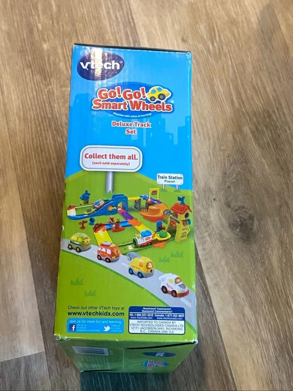 New VTech Go! Go! Smart Wheels Deluxe Track Set 30 Piece Tracks 3 Smart Points